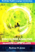 DISCOURSE ANALYSIS A RESOURCE BOOK FOR STUDENTS