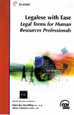 LEGALESE WITH EASE LEGAL TERMS FOR HUMAN RESOURCES PROFESSIONALS