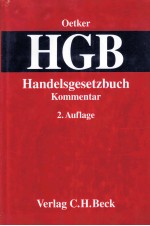 KOMMENTAR ZUM HANDELSGESETZBUCH(HGB)2.AUFLAGE