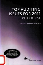 TOPAUDITING ISSUES FOR 2011 CPE COURSE