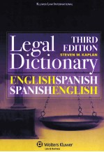 ENGLISH/SPANISH AND SPANISH/ENGLISH LEGAL DICTIONARY THIRD EDITION