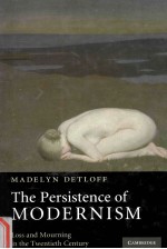 THE PERSISTENCE OF MODERNISM LOSS AND MOURNING IN THE TWENTIETH CENTURY