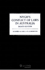 NYGH’S CONFLICT OF LAWS IN AUSTRALIA EIGHTH EDITION