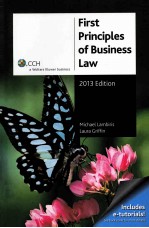 FIRST PRINCIPLES OF BUSINESS LAW 2013 EDITION