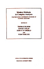 Modern methods in complex analysis