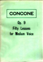 Fifty Lessons for the Voice For Medium Voice op.9