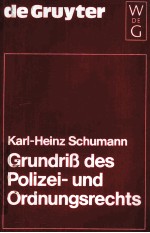 Grundriss des Polizei- und Ordnungsrechts