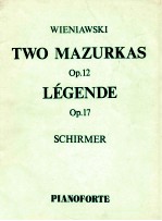 TWO MAZURKAS OP.12 legende op.17