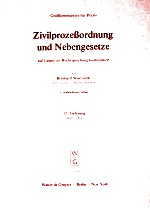 Zivilprozessordnung und Nebengesetze