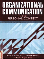 ORGANIZATIONAL COMMUNICATION IN THE PERSONAL CONTEXT FROM INTERVIEW TO RETIREMENT