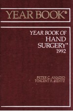 THE YEAR BOOK OF HAND SURGERY 1992