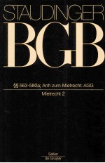 KOMMENTAR ZUM BURGERLICHEN GESETZBUCH MIT EINFUHRUNGSGESETZ UND NEBENGESETZEN BUCH 2 §§563-580a