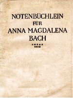 Notenbuchlein fur Anna Magdalena Bach 1725