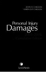 PERSONAL INJURY DAMAGES 2001-2006 CUMULATIVE EDITION