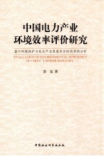 中国电力产业环境效率评价研究 基于环境保护与电力产业发展双目标视角的分析